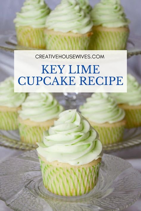 March Cupcake Flavors, Summertime Cupcake Ideas, Key Lime Cupcakes From Box Cake, Cupcake Recipes Summer, Kid Cupcake Ideas, Keylime Cupcake, Lime Cupcake Recipe, Key Lime Cupcakes Recipe, Summertime Cupcakes