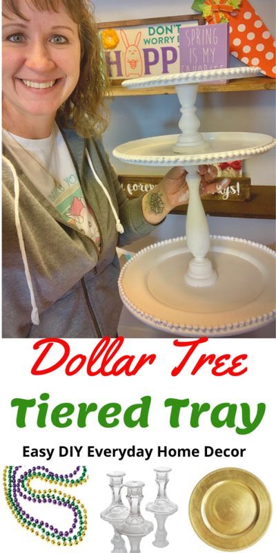 Dollar Store Tiered Tray, Dollar Tree Tiered Tray, Trays Diy, Gatsby Birthday, Three Tier Tray, Tier Trays, Tiered Tray Diy, Diy Tray, Dollar Store Hacks