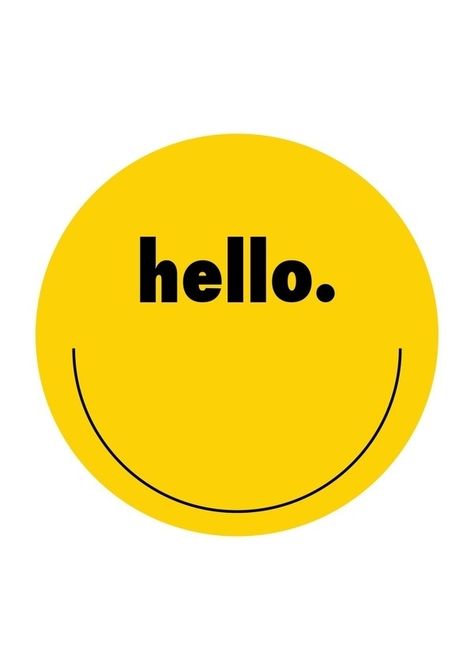 A2 Typography Posters on the Behance Network #creative #norway #design #graphic #smiley #poster #hello #typography Yellow Smiley Face, Aesthetic Quotes, Smiley Face, Smiley, Typography, Yellow, Quotes, Black, Design