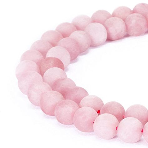 Gorgeous Natural Fushia Drusy Agate Gemstone Matte Round Loose Beads For Jewelry Making 8MM Rose Quartz -- Continue to the product at the image link. (This is an affiliate link) #BeadingJewelryMaking Natural Stone Beads, Rose Quartz Beads, Rose Quartz Stone, Rose Quartz Gemstone, Blue Lace Agate, Quartz Rose, Diy Schmuck, Pink Quartz, Beading Supplies