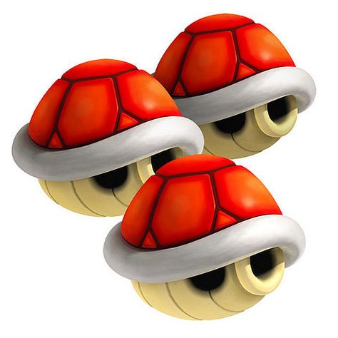 The triple red shell power up from Mario Kart Wii. Toad Mario Kart, Mario Images, Mario Wii, Homescreen Themes, Mario Kart Ds, Mario Crafts, Mario Kart 7, Mario Kart Wii, Mario Mario