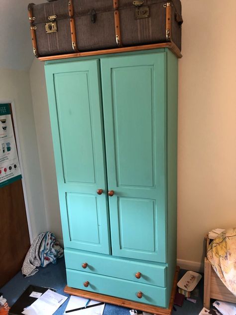 Upcycled pine wardrobe Upcycled Wardrobe Ideas Inspiration, Vintage Wardrobe Upcycle, Pine Wardrobe Upcycle, Upcycled Pine Drawers, Art Deco Wardrobe Upcycle, Pine Wardrobe, Corkboard Ideas Decor, Upcycled Projects, Pine Furniture