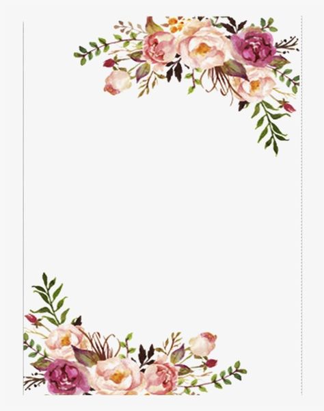 Flowers No Background, Happy 40, Invitation Border, Card Border, Flower Border Png, Invitation Flower, Non Traditional Wedding Ring, Frame Printable, Png Wedding