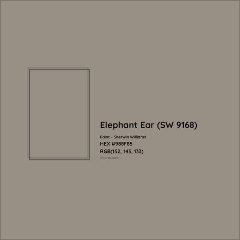 Sherwin Williams Elephant Ear (SW 9168) Paint color codes, similar paints and colors Elephant Ear Paint Color, Elephant Ear Paint Sherwin Williams, Elephant Ear Sherwin Williams, Evergreen Landscape, Zyla Colors, Paint Color Codes, Analogous Color Scheme, Choosing Paint Colours, Rgb Color Wheel