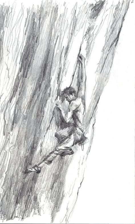 Rock Climber Drawing, Mountain Climber Tattoo, Rock Climbing Tattoos, Climbing Drawing Reference, Bouldering Drawing, Bouldering Illustration, Climb Drawing, Bouldering Photography, Climbing Sketch