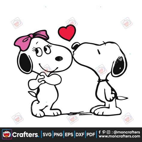 Cute Kissing Snoopy Valentine SVG Snoopy Amor, Kissing Drawing, Snoopy Valentine, Half Sleeve Tattoos Drawings, Valentine Svg Files, Art Examples, Pumpkin Drawing, Easy Drawings For Beginners, Kitty Drawing