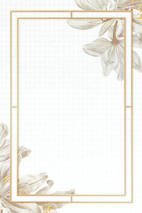 Vintage white lily flower frame on grid background design element | premium image by rawpixel.com / manotang Flower Frame Design, Aesthetic Boarders Designs, Page Background Design, Simple Background Design, Vintage Flower Backgrounds, Boarders Designs For Projects, Grid Background, Math Design, White Lily Flower