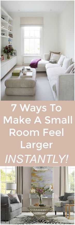 Are you living in a smaller home, condo or apartment? Feeling cramped in that small room you have? Learn 7 Ways To Make A Small Room Feel Larger Instantly! Create a feeling of brightness and visually expand your rooms with these design tips; by using lighting, mirrors and decor in strategic ways. Read my tips on how to banish that cramped , cave-like feeling and get the spaciousness you crave! Ikea Deco, Partylite Candles, Muebles Living, Small Room Design, Soothing Colors, Small Room, Architectural Features, Apartment Living Room, Small Living Rooms