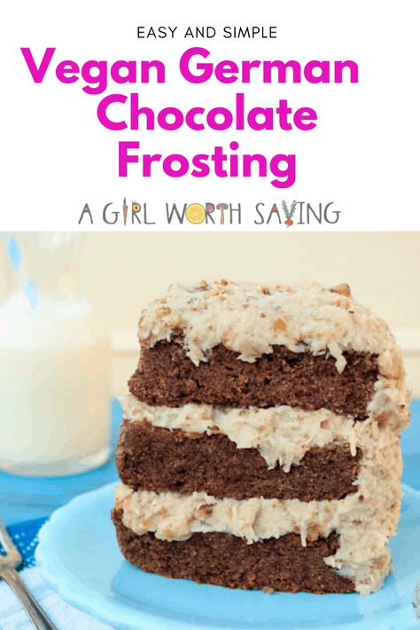 Easy German Chocolate Cake Frosting, German Chocolate Cake Icing, Easy German Chocolate Cake, German Chocolate Cake Frosting, German Chocolate Frosting, Chocolate Cake Icing, Paleo Chocolate Cake, Chocolate Cake Frosting, Chocolate Cake From Scratch