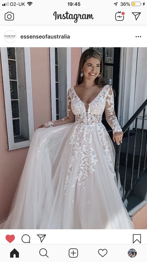 Essence Of Australia Wedding Dress, Lacy Wedding Dresses, Australia Wedding Dress, Essence Of Australia, Lace Wedding Dress With Sleeves, Wedding Dress Guide, Essense Of Australia, Australia Wedding, Dream Wedding Ideas Dresses