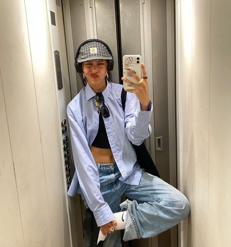 Mode Chanel, Denim On Denim, Looks Street Style, Mode Ootd, Mode Inspo, 가을 패션, Mode Streetwear, Looks Style, Mode Inspiration