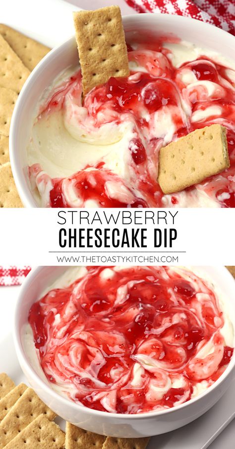 Strawberry Cheesecake Dip, Baked Appetizers, Dessert Oreo, Cheesecake Dip, Sweet Dips, Idee Pasto, Dip Recipes Easy, Strawberry Cheesecake, Strawberry Recipes