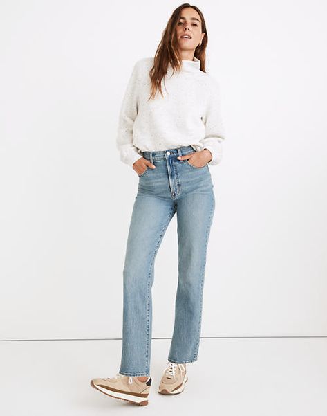 The Petite Perfect Vintage Straight Jean in Hoye Wash Straight Leg Outfits, Where To Buy Jeans, Relaxed Straight Leg Jeans, Quoi Porter, Community Development, Fashion Catalogue, Jeans For Short Women, Madewell Jeans, Slim Straight Jeans