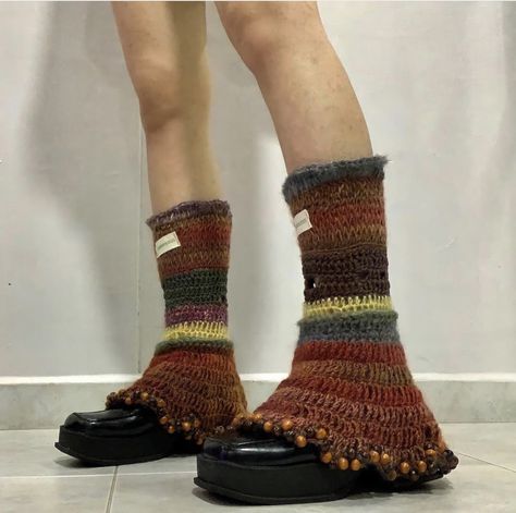 Hippie, boho, winter, fall, y2k, leg warmers, beaded, beaded leg warmers, flared leg warmers, leg warmer, fashion, crystal girl, 70’s, aesthetic, 70s, style, vintage, crochet, string of kisses, Mary janes,  fairycore, grunge, Leg Warmers Aesthetic, Leg Warmers Crochet Pattern, Leg Warmers Pattern, Crochet Leg Warmers, Stunning Hairstyles, Knit Leg Warmers, Crochet Fashion Patterns, Knit Fashion, Knitting Inspiration