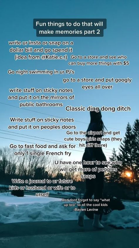 Spontaneous Things To Do Cause You Only Live Once, Chill Things To Do With Friends, Crazy Stuff To Do With Friends, Random Things To Do With Friends, To Do With Friends, Spontaneous Things To Do, Things To Do With Your Best Friend, What To Do With Friends, Bucket List For Teens