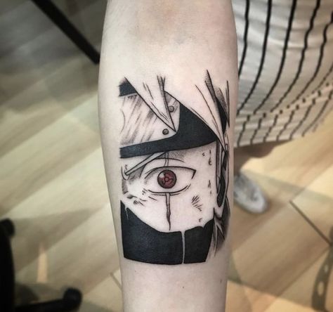 Kakashi Tattoo, Tato Naruto, Tattoo Ideas Arm, Underarm Tattoo, Tatuagem Masculina Pequena, Pain Naruto, Simple Tattoos For Guys, Sharpie Tattoos, Clever Tattoos