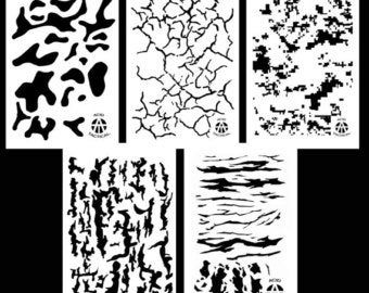 Camo Stencil, Tiger Stripe Camo, Spray Paint Wall, Cracked Earth, Spray Paint Stencils, Hydro Dipping, Stencils Printables, Spray Paints, Stencil Template