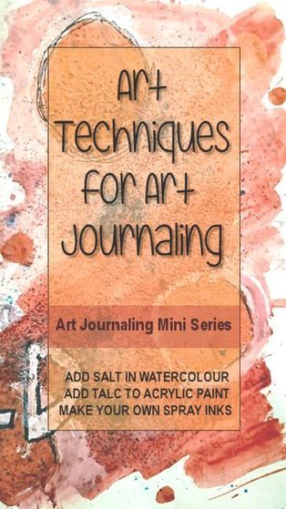 Art Journaling Techniques, Creative Art Journal, Paint Tricks, Salt Making, Journaling Techniques, Kunstjournal Inspiration, Craft Recipes, Journal Videos, Creative Videos