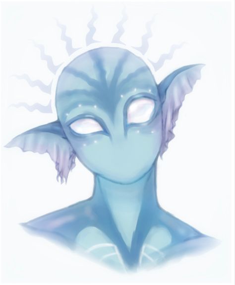 Blue Alien Character Design, Leviathan Human Form, Funny Chibi Art, Alien Pose Reference, Alien Art Oc, Alien Ideas Character Design, Cool Alien Designs, Ice Age Oc, Cute Alien Character Design