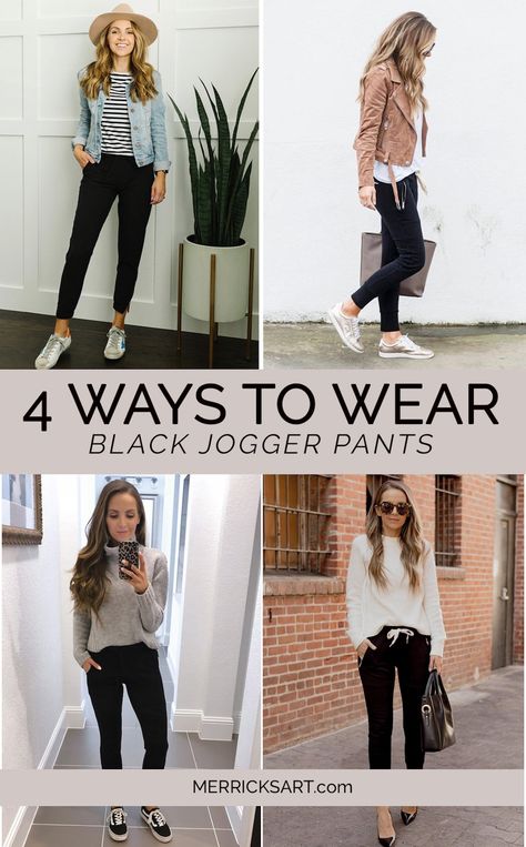 Black Jogger Outfits, Outfits Joggers, Outfit Jogger, Black Joggers Outfit, Jogger Outfits, Dresses Images, Jogger Outfit, Hippie Garden, Jogger Pants Outfit