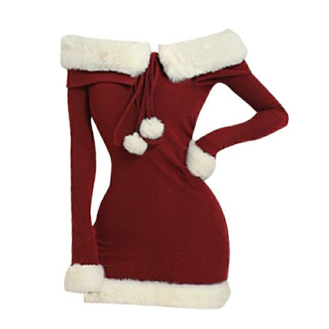 Santa Dresses Women, Santa Dress Aesthetic, Fashionable Christmas Outfits, Christmas Y2k Outfit, Christmas Clothes Women, Christmas Stage Outfit, Red Dress Winter Outfit, Santa Outfits For Women, Hot Christmas Outfits