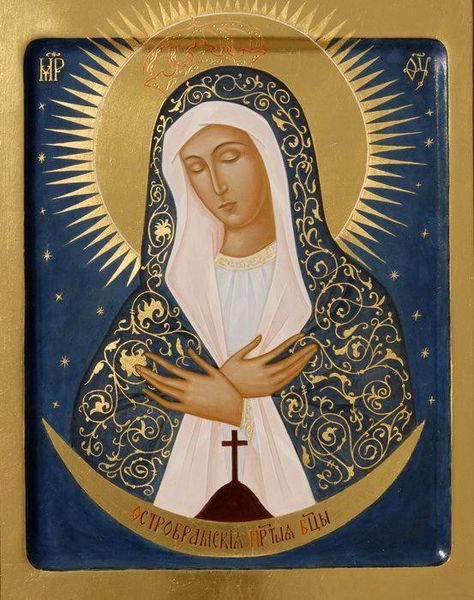 Seraphim Of Sarov, Biblical Artwork, Altar Art, Abstract Tree Painting, Catholic Crafts, Jesus And Mary Pictures, Byzantine Art, Byzantine Icons, The Virgin Mary