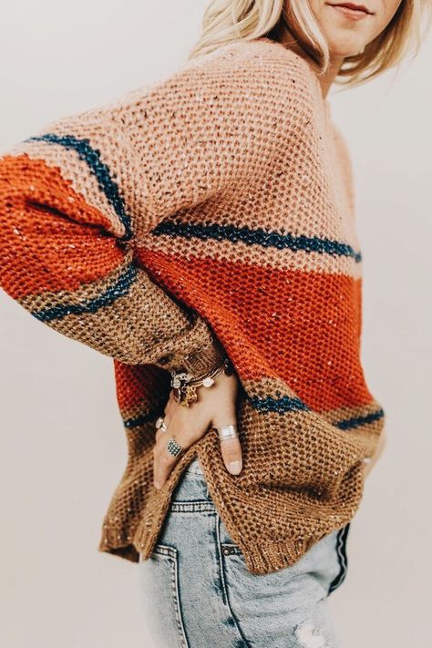 Mode Hippie, Mode Inspiration, Fall Winter Outfits, Stripe Sweater, Passion For Fashion, Autumn Winter Fashion, Style Me, Winter Fashion, Cardigans