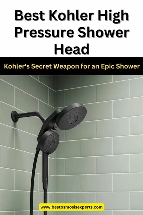 Best Kohler High Pressure Shower Head 13 Kohler Shower System, Shower Head Ideas, Shower Heads With Handheld, Powerful Shower Heads, Multiple Shower Heads, Kohler Shower, Luxury Bath Mats, Shower Head Filter, Porch Remodel