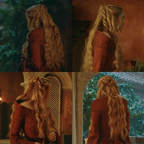 Cercei Lannister Hair, Cersei Lannister Hairstyles, Cersei Hairstyle, Cersei Hair, Cersei Lannister Dress, Cersei Lannister Hair, Hotd Dresses, Game Of Thrones Hairstyles, Game Of Thrones Hair