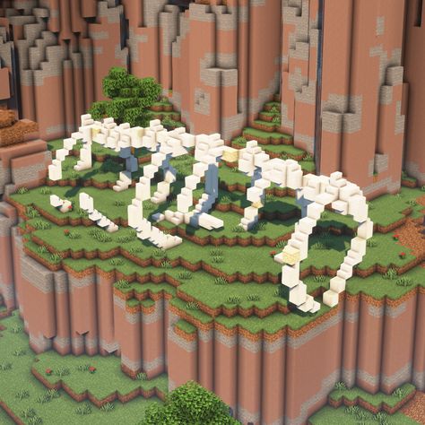 Minecraft Fossils, Minecraft Dinosaur, Minecraft Skeleton, Minecraft Statues, Minecraft Structures, Minecraft Interior Design, Minecraft Castle, Cool Minecraft Creations, Minecraft Mobs