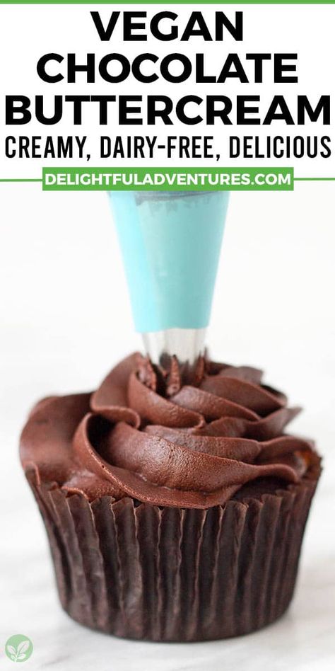 Dairy Free Chocolate Buttercream, Dairy Free Chocolate Buttercream Frosting, Dairy Free Chocolate Icing, Strange Desserts, Vegan Chocolate Icing, Vegan Chocolate Buttercream, Dairy Free Chocolate Frosting, Dairy Free Icing, Dairy Free Buttercream