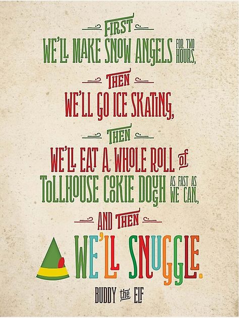 Buddy The Elf Quotes, Elf Movie Quotes, Elf Quotes, Elf Christmas Decorations, Elf Decorations, Elf Movie, Elf Art, Buddy The Elf, How To Make Snow