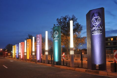 University of the Free State, entrance to the Bloemfontein Campus. Women Lawyer, Free State, Entrance Design, Graduation Project, University Campus, Facebook Cover Photos, Urban Design, Facebook Cover, Energy Drink Can