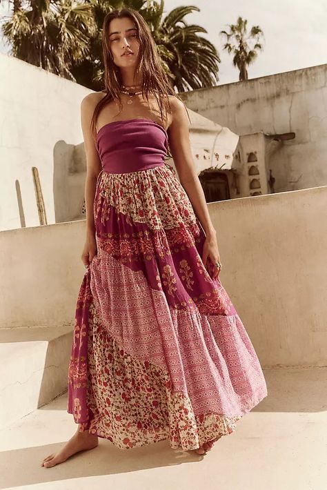 New Spring & Summer Dresses for Women | Free People Bridesmaid Dress Color Schemes, Tube Maxi Dress, Tube Maxi Dresses, Purple Maxi Dress, Free People Maxi Dress, Fall Winter Dresses, Animal Print Fashion, Bridesmaid Dress Colors, Printed Dresses