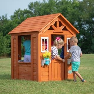 Childrens Wooden Playhouse, Diy Playhouse Makeover, Cedar Playhouse, Plastic Playhouse, Wood Playhouse, Backyard Playset, Playhouse Plans, Diy Playhouse, Backyard Playhouse