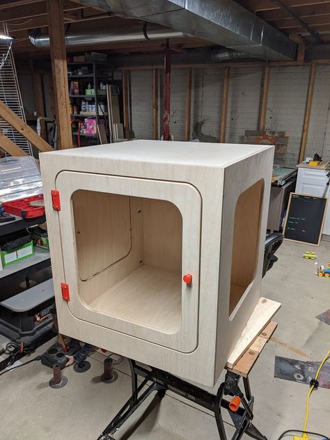 Ender 3 Enclosure - Projects - Inventables Community Forum 3d Printer Enclosure, Basement Workshop, Ender 3, Ikea Lack, 3d Printing Diy, Paint Booth, 3d Cnc, Fusion 360, 3d Printer Diy