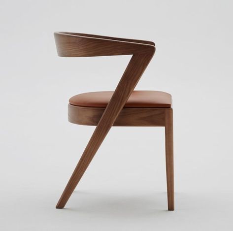 The Kariba Chair By Woodbender | Visi Chair Design Wooden, Walnut Dining Chair, Experimental Design, Study Chair, Storm Grey, Dining Room Chair, Wooden Dining Chairs, Contemporary Dining Chairs, Oak Stain