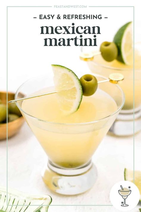 Margarita Martini Recipe, Mexican Margarita Recipe, Mexican Martini Recipe, Best Margarita Mix, Tequila Cocktails Easy, Tequila Martini, Martini Recipes Easy, Margarita Mix Recipe, Frozen Drinks Alcohol