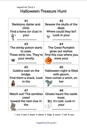 This weekend, you can sneak in a little reading and rhyming with this free, printable Halloween Treasure Hunt. And, I'll tell you how to make your own treasure hunt, too! Cute Halloween Printables, Halloween Treasure Hunt, Halloween Sleepover, Treasure Hunt Clues, Free Printable Halloween, Halloween Scavenger Hunt, Halloween Party Games, Printable Halloween, Halloween School