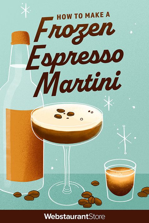 Frozen Espresso Martini Expresso Martini, Espresso Martini Recipe, Martini Recipe, Frozen Cocktails, Espresso Martini, Bar Ideas, Adult Drinks, Frappe, Simple Syrup