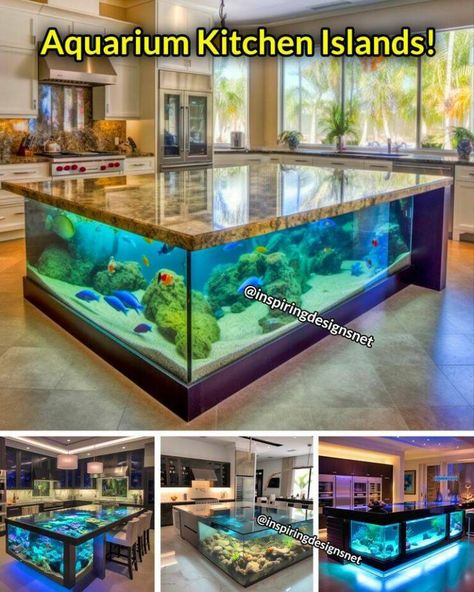 Daily Pictures. Part 2 (71 pics) Terrarium Furniture, Aquarium Kitchen, Random Cool Stuff, Unique Fish Tanks, Aquarium Coffee Table, Eclectic Decorating, Luxury Living Room Inspiration, Future Decor, Nice Houses