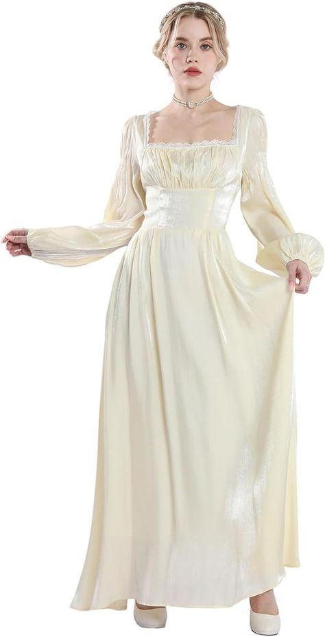 Step out looking classy this Halloween in a Bridgerton inspired Victorian dress. Made of satin and comes with a pair of matching gloves Regency Dress Jane Austen, Vintage Dress Long, Tea Gown, Regency Dress, Party Gown, Dress Long Sleeve, Jane Austen, Vintage Dress, Dress Long