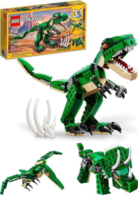 Lego Dinosaur, Dinosaur Figures, Lego Kits, Building Toys For Kids, Dinosaurs Figures, Construction Toy, Buy Lego, Lego Creator, Construction Toys