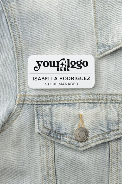 Magnetic Company Employee Name Tag
Looking for branded name tags for your employees? Check out this Custom Company Business Logo Magnetic Fastener Name Tag. You can add your logo and details very easily or customize it even further by using the design tool. Happy branding! #employee #LogoDesign #EmployeeBranding #custumlogo #zazzle #branding #logo #BrandIdentity Happy Branding, Name Tag, Name Tags, Brand Design, Business Logo, Creative Market, Brand Identity, Digital Design, Branding Design