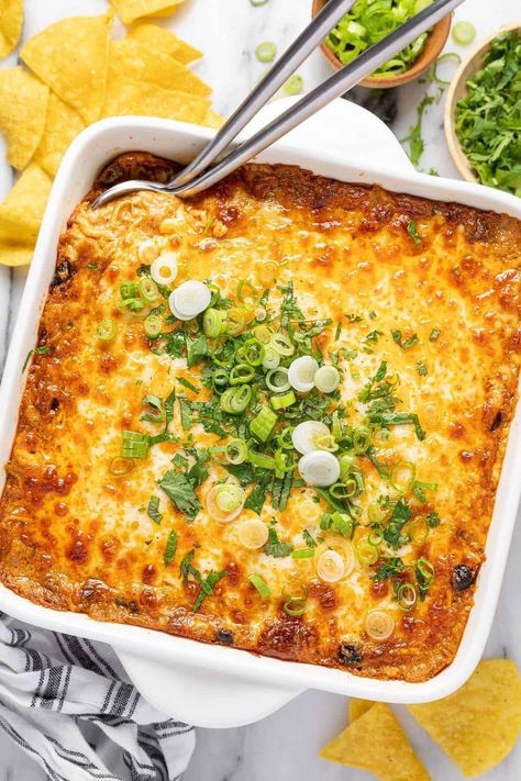 Chicken Enchilada Dip - Midwest Foodie Chicken Enchilada Dip With Cream Cheese, Chicken Enchilada Dip Crock Pot, Hot Chicken Enchilada Bean Dip, Chicken Enchiladas Dip, 30 Minute Meals Chicken, Baked Feta Recipe, Feta Cheese Dip, Enchilada Dip, Homemade French Onion Dip