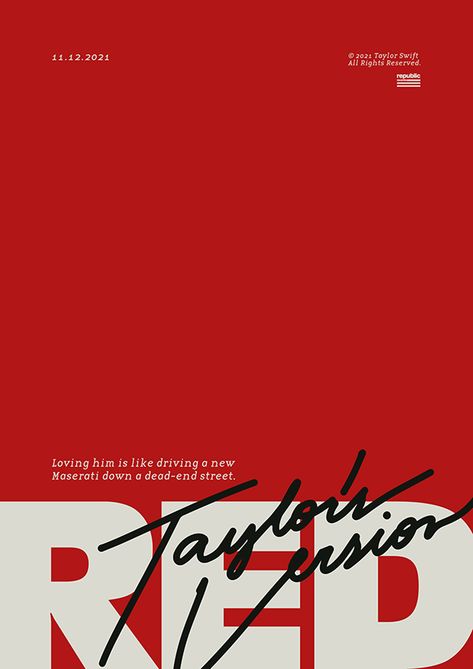 Page Layout Design, 타이포그래피 포스터 디자인, Vintage Poster Design, Taylor Swift Posters, Plakat Design, Creative Typography, Typography Graphic, Red Books, Red Taylor