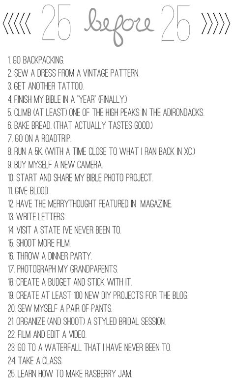 Bucket List Before 20, Before 20 Bucket Lists, 20 Before 20 List, 25 Before 25 Bucket List, 25 Things To Do Before 25, Things To Do Before 20, 25 Birthday Ideas, Birthday Bucket List, 25th Birthday Ideas