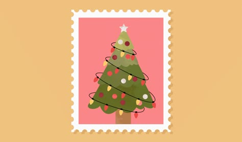 Merry Christmas - Motion Design on Behance Christmas Greeting Gif, New Years Animation, New Years Design Graphic, Merry Christmas Illustration Design, Christmas Animation Illustration, Christmas Motion Design, Merry Christmas Graphic Design, Christmas Motion Graphics, Christmas Design Graphic Illustration