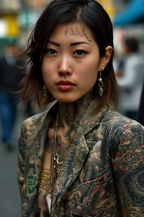 Traditional Yakuza Tattoo, Yakuza Tattoo Female, Japanese Gangster Fashion, Yakuza Tattoo Woman, Yakuza Female, Yakuza Women, Yakuza Fashion, Female Yakuza, Yakuza Girl