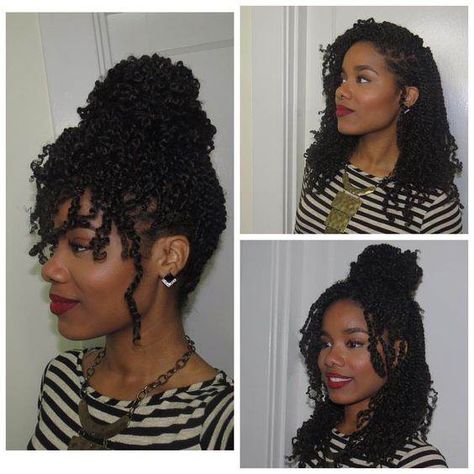 Look no further for a protective style! See what option works best! 4a Natural Hair, Faux Loc, Twisted Hair, Updo Styles, Twist Styles, Pelo Afro, Twist Braid Hairstyles, Protective Style, Natural Hair Inspiration